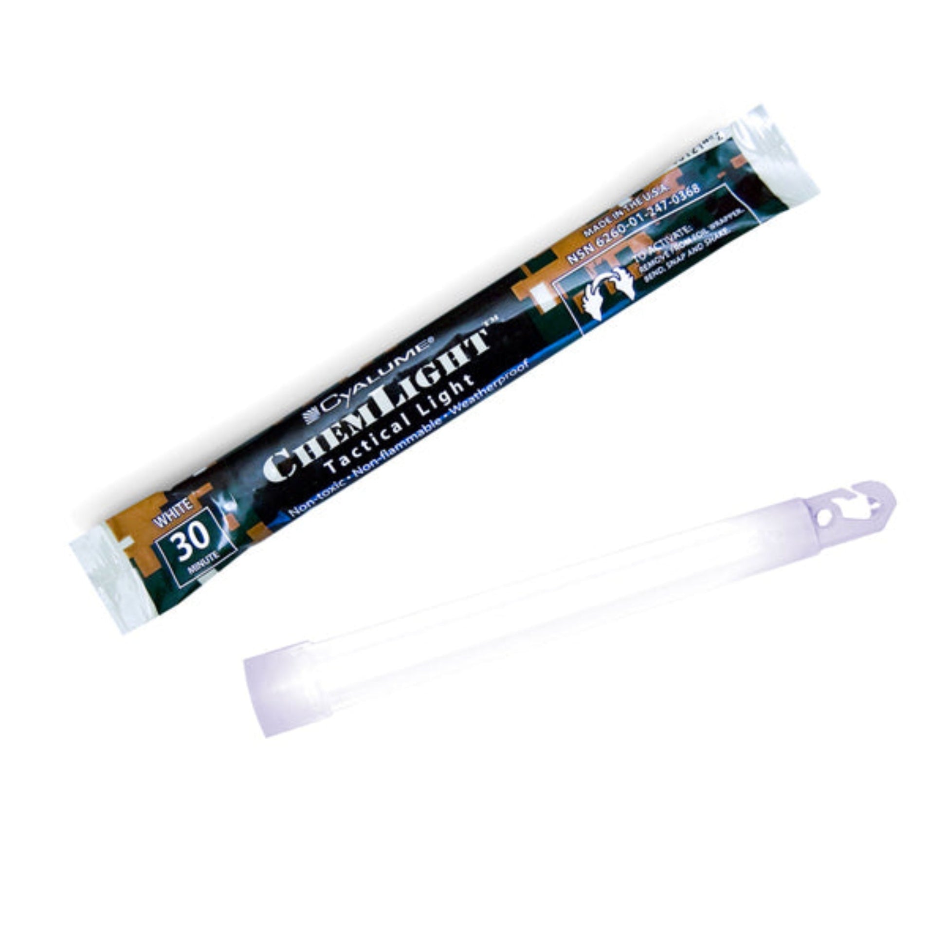 Cyalume 6" ChemLight - White 8 Hour