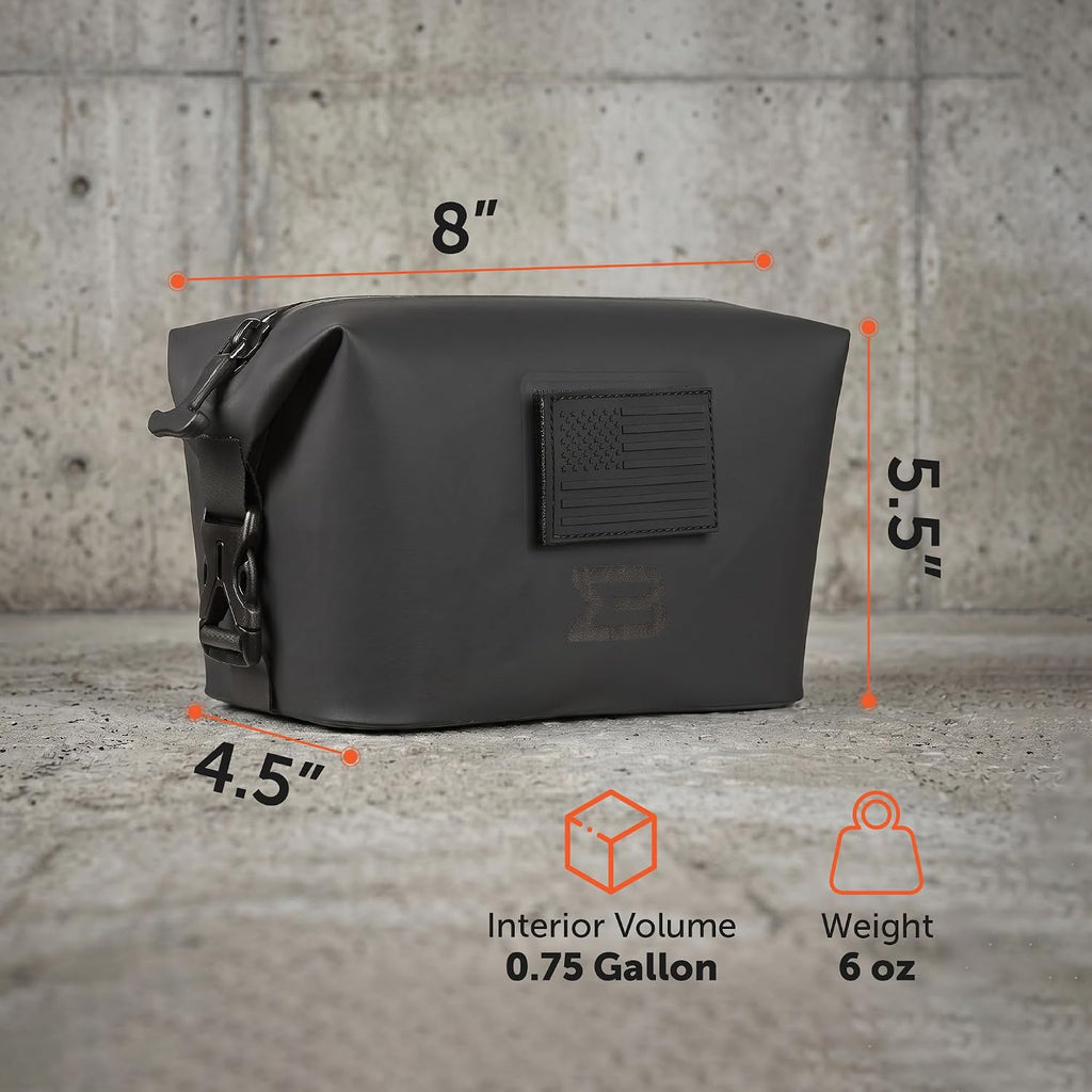 Waterproof Field Kit, IP67 Leakproof Zipper Pouch for Toiletries, Travel, First Aid, Tech Gear and Outdoor Essentials