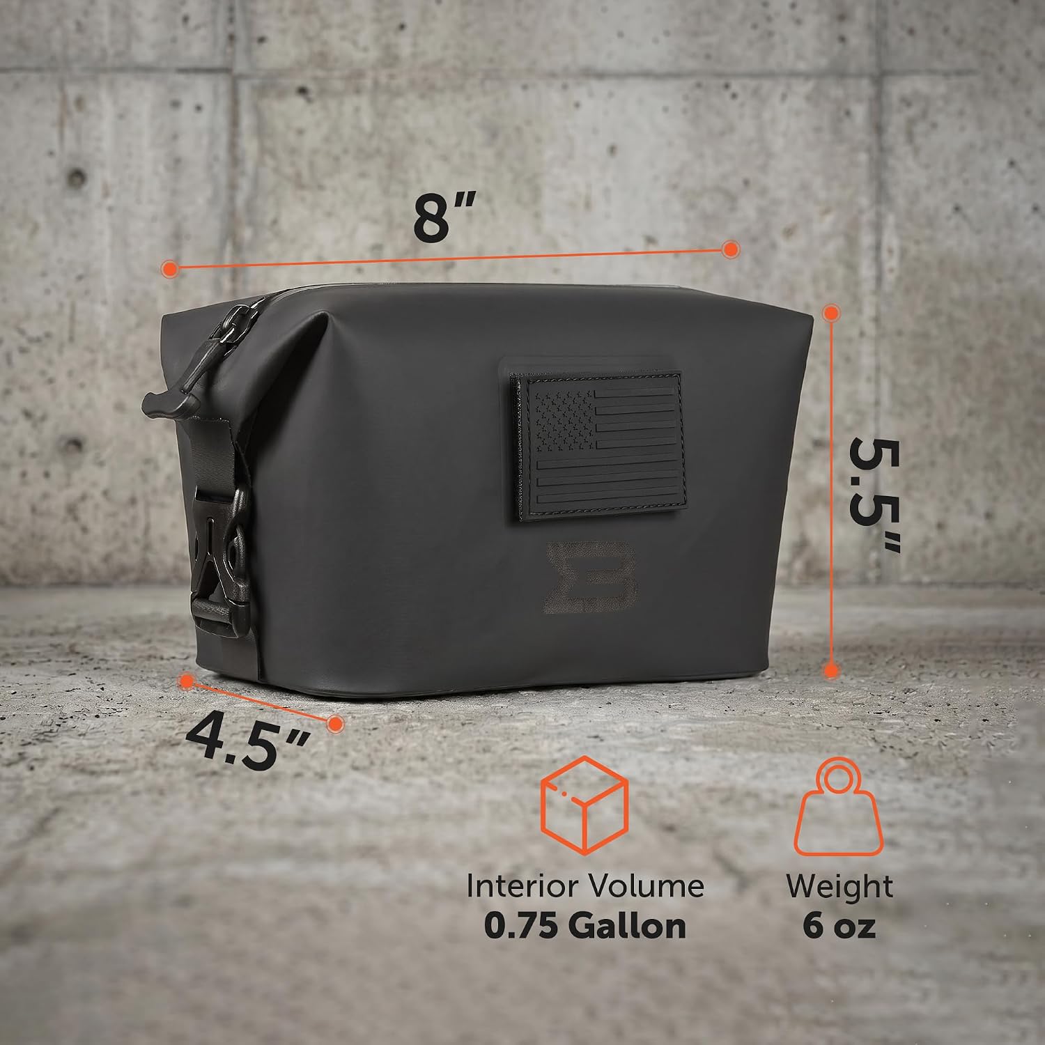 Waterproof Field Kit, IP67 Leakproof Zipper Pouch for Toiletries, Travel, First Aid, Tech Gear and Outdoor Essentials