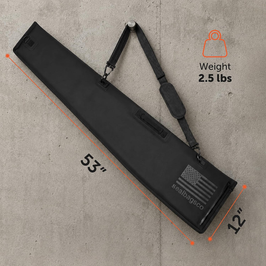 Waterproof Shotgun Case, IP67 Zipper Gun Bag for Bird and Waterfowl Hunting, 53"x12"