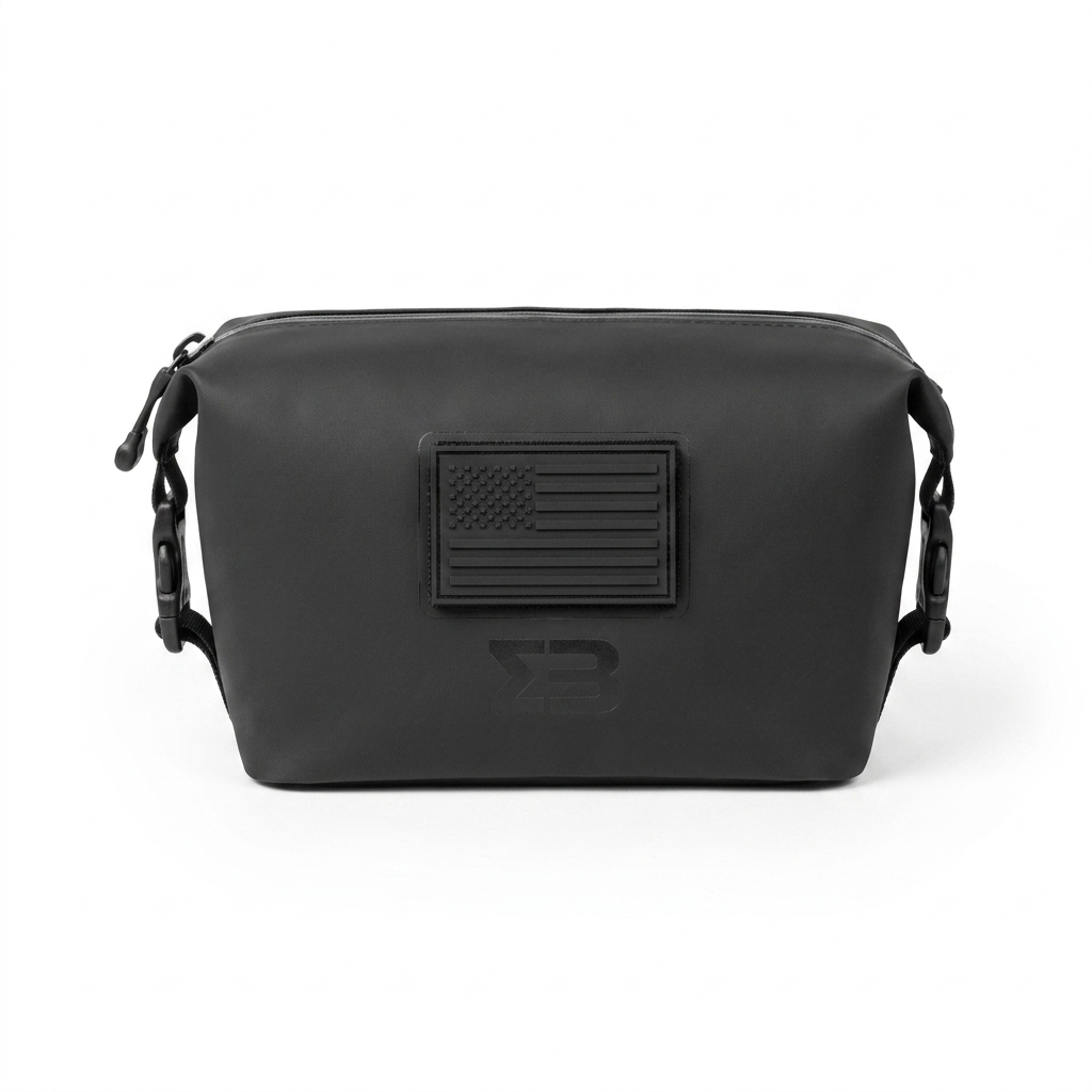 Toiletry Kit Bag IPX67 Leak Proof with Dual Side Clips
