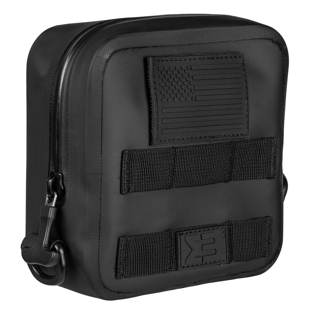 SealBags small waterproof MOLLE pouch, IP67 submersible zipper pouch in black TPU