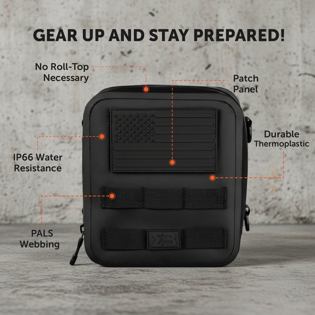 SealBags Large Water Resistant Tactical MOLLE Pouch