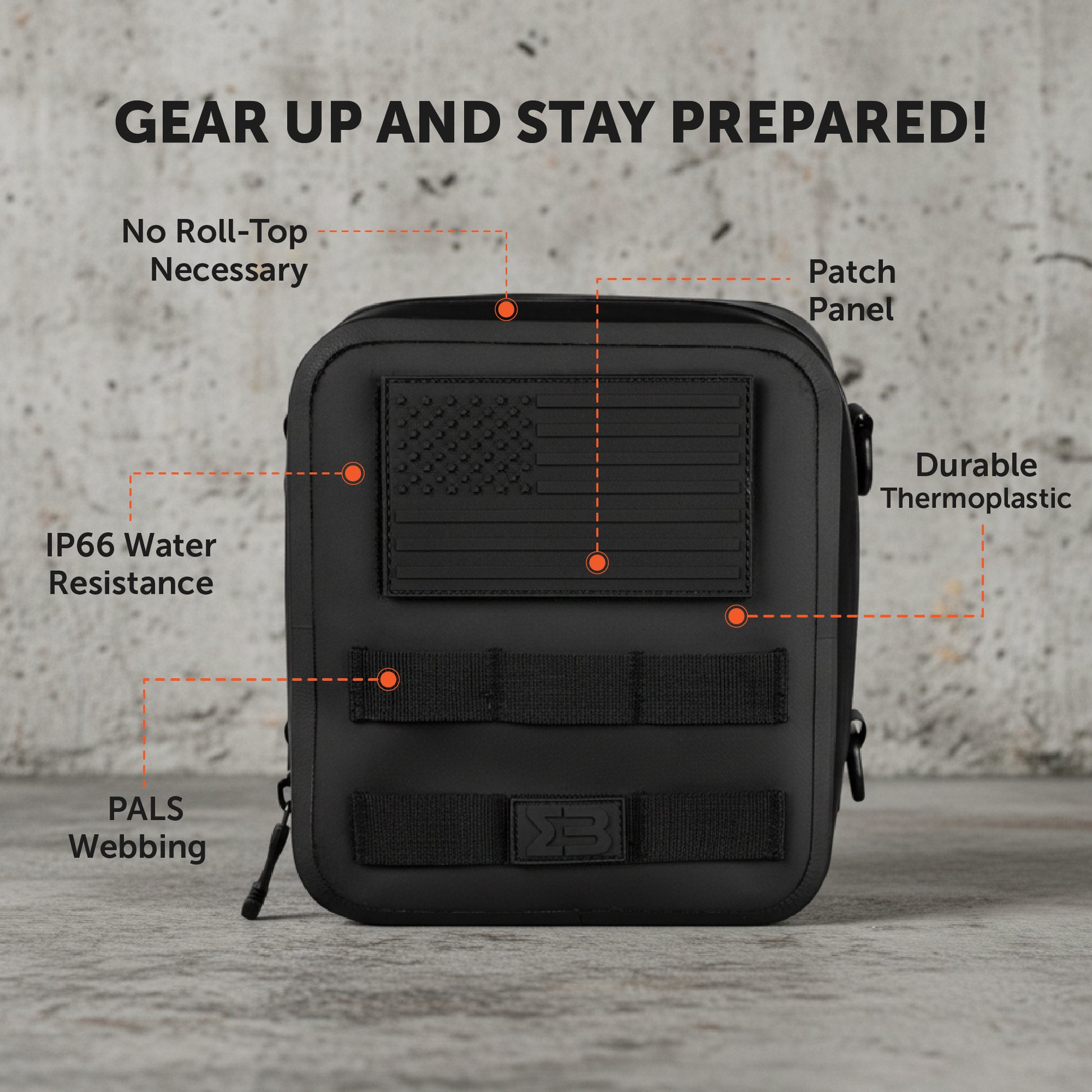 SealBags Large Water Resistant Tactical MOLLE Pouch