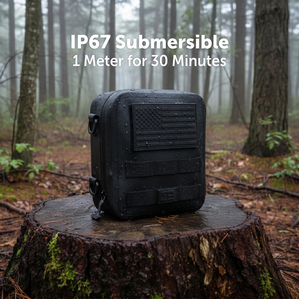 Large Waterproof Submersible Tactical MOLLE Pouch for Hiking, Boating, Tools and Gear. Durable Thermoplastic Design is Compatible with Backpacks, Tactical Belts, Waist Bags and More