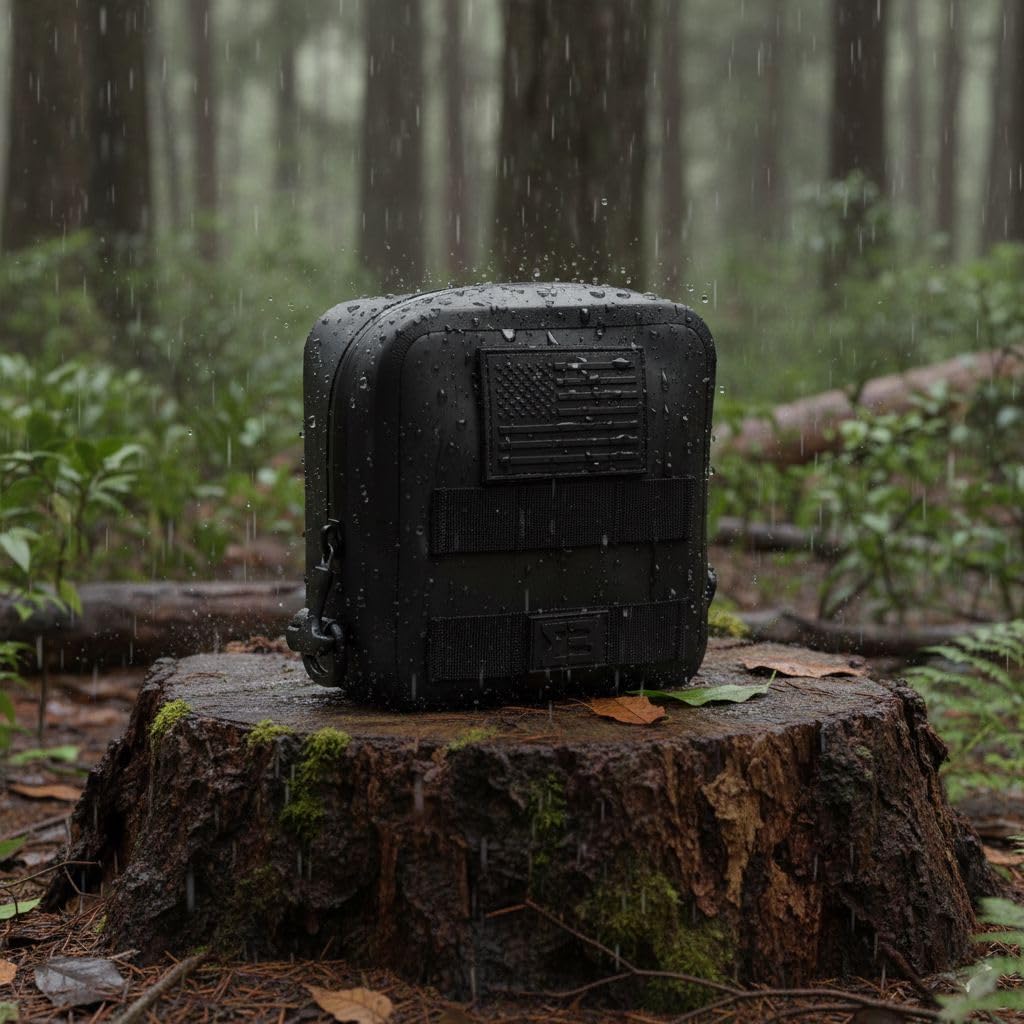 SealBags Small Water Resistant Tactical MOLLE Pouch for Hiking, Tools and Camping Gear. Durable Thermoplastic Design and Molle Compatible with Backpacks, Tactical Belts, Waist Bags and More