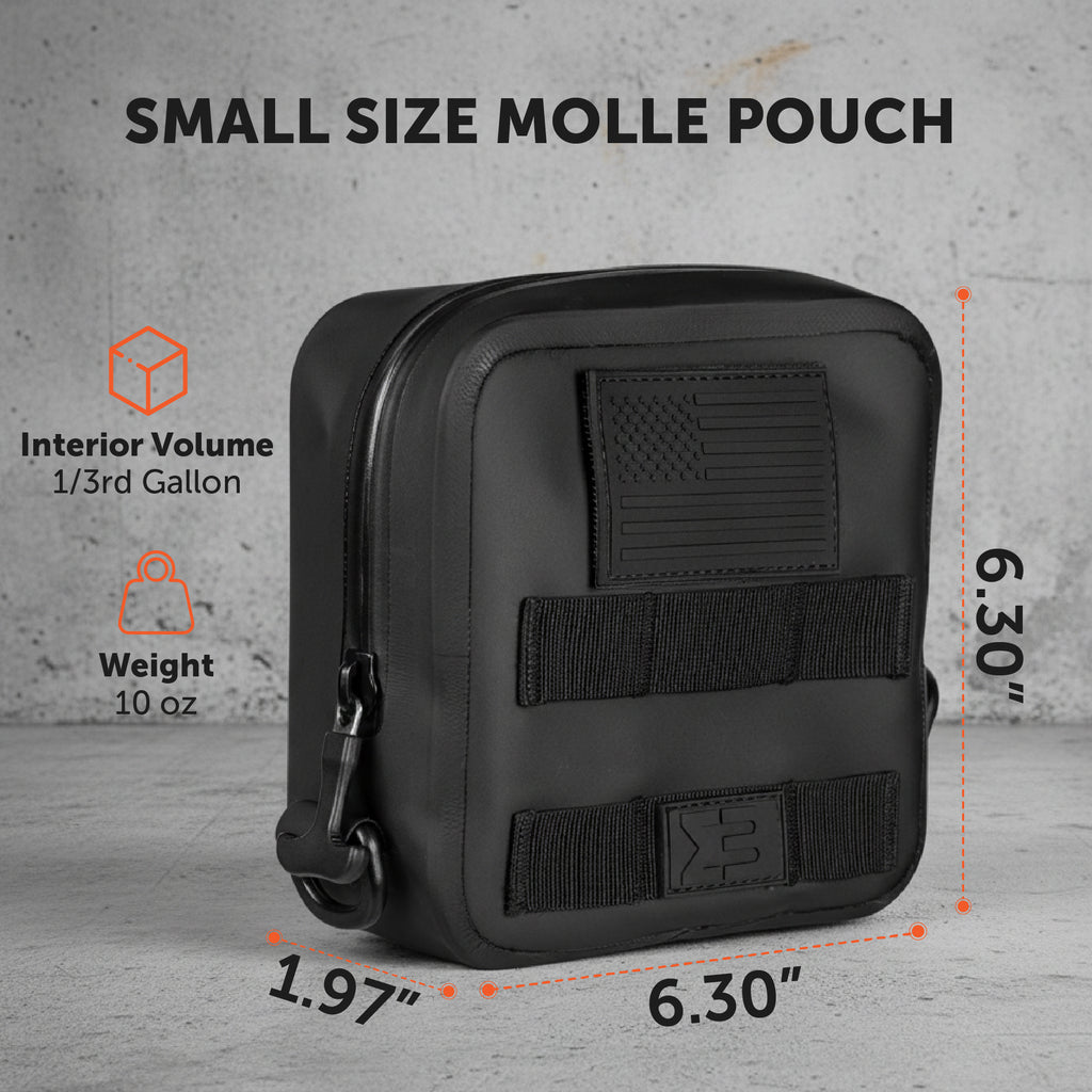 Small Waterproof Submersible Tactical MOLLE Pouch