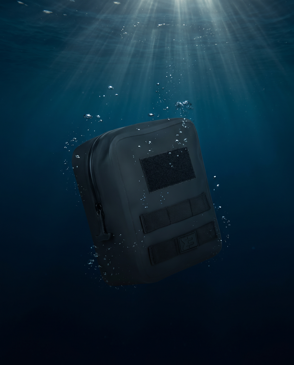 SealBags large MOLLE pouch submerged underwater